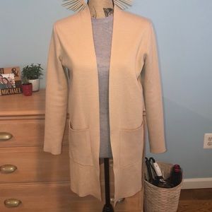 Tan knit cardigan